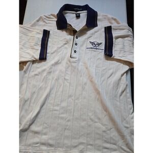 Willow Pointe Mens XL Beige Corvette Polo Shirt Short Sleeve Embroidered Logo